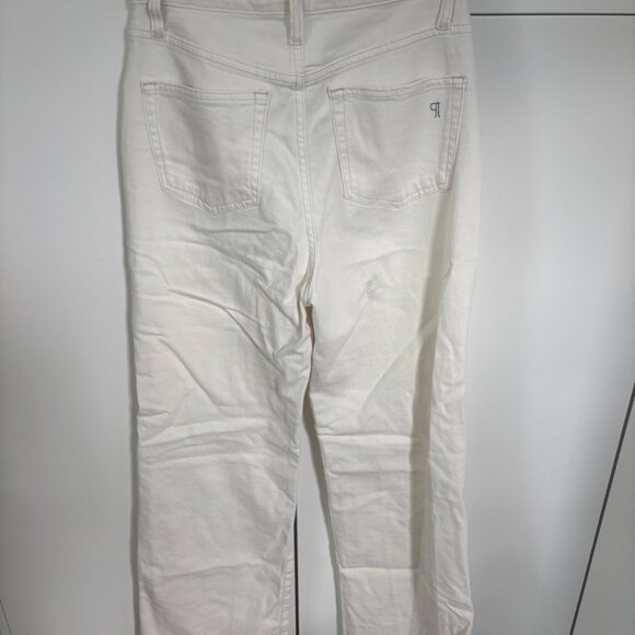 Anthropologie Pilcro Front Seam Off White Relaxed Jeans Size 28 - Picture 3 of 4